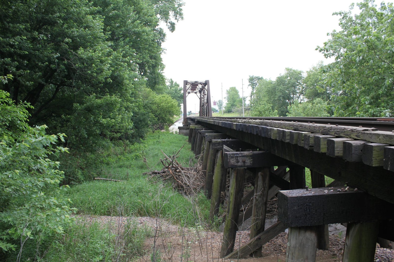 Looking south